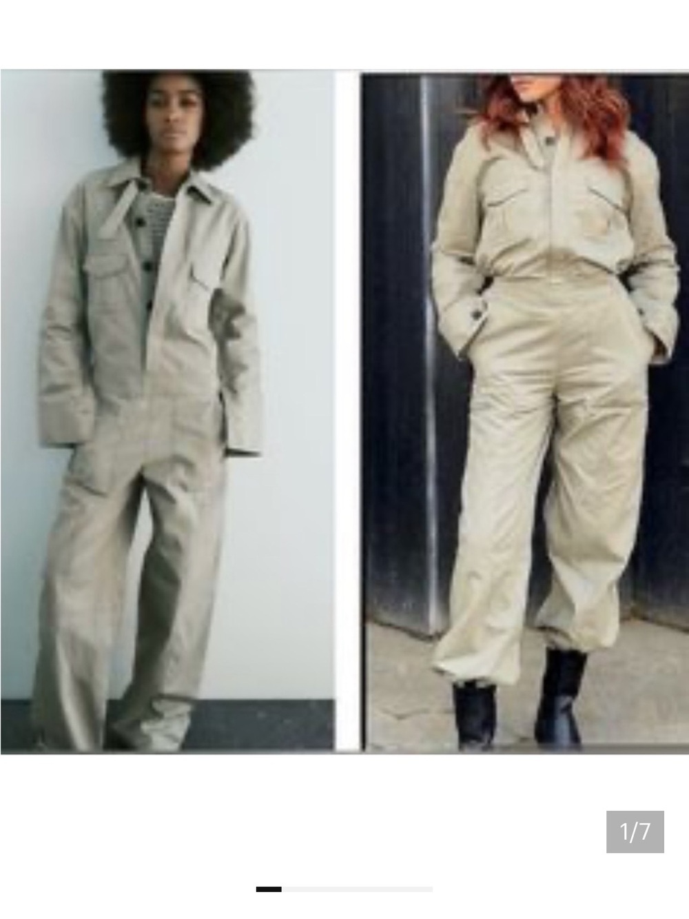 Zara NWT full length gabardine jumpsuit